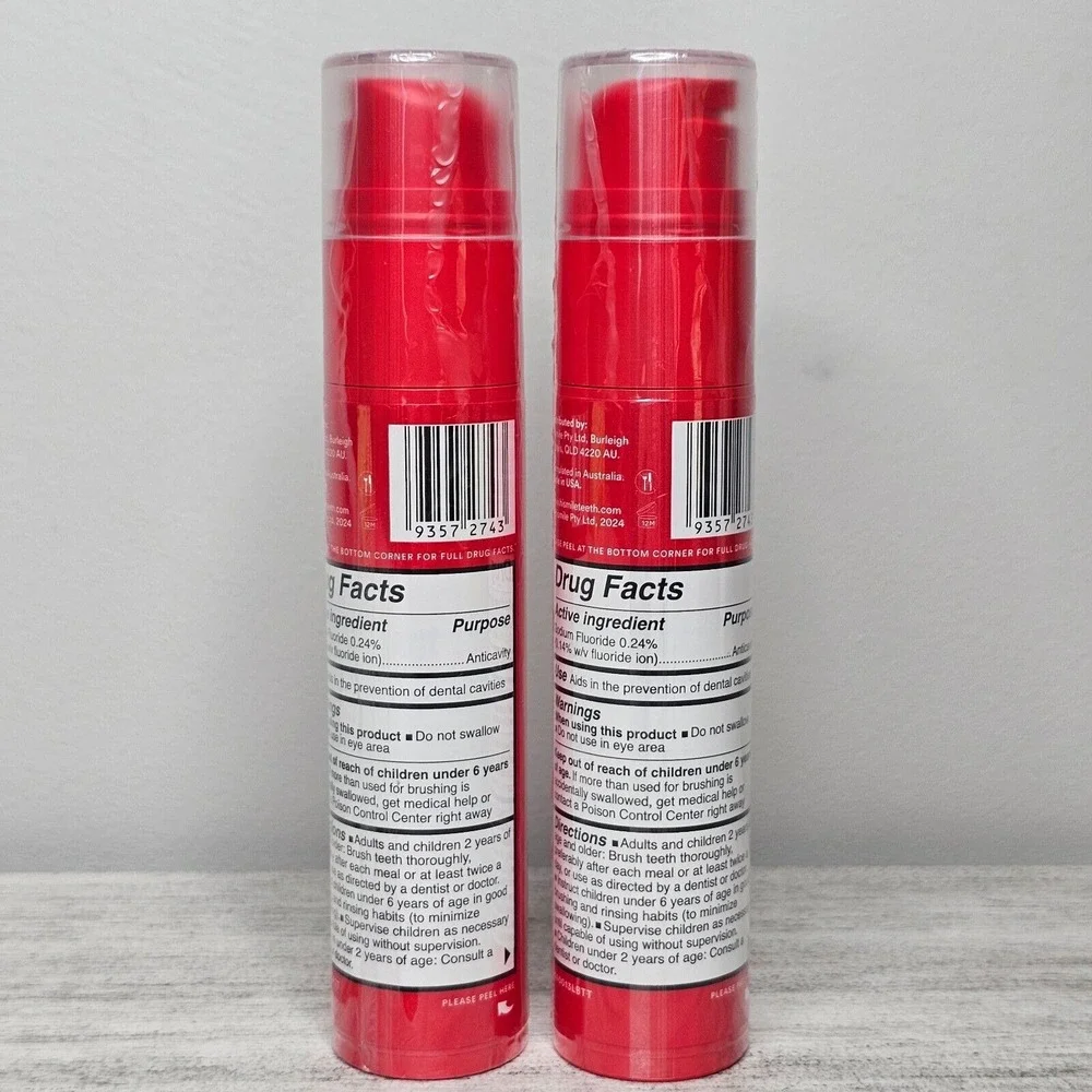 (x2) HISMILE Candy Cane Fluouride Anticavity Toothpaste‎ 2.1 oz Exp 09/26 Sealed